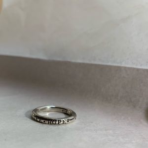 Bob Siemon ‘HOPE’ Sterling Silver Ring